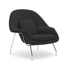 Womb Chair, groß (H 92cm / B 106cm / T 94cm), Stoff Curly - Dunkelgrau