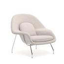 Womb Chair, mittel (H 79cm / B 89cm / T 79cm), Stoff Curly - Weiß