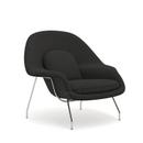 Womb Chair, mittel (H 79cm / B 89cm / T 79cm), Stoff Curly - Dunkelgrau