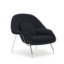 Womb Chair, mittel (H 79cm / B 89cm / T 79cm), Stoff Curly - Blau