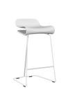 BCN Barhocker, Weiß, Stahl, Farbton Sitzschale, Küchenvariante: 67 cm