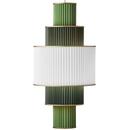 Plivello Pendant, H 97 x Ø 48 cm, White/green