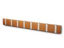 Details LoCa Knax Knax, 8 Haken, Aluminium, Teak unbehandelt