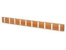 Details LoCa Knax Knax, 10 Haken, Aluminium, Teak unbehandelt