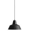 Workshop Lamp, W3 (Ø 35 cm), Schwarz glänzend