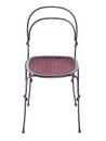 Vigna Chair, Gestell weinrot - Sitz weinrot / rot