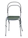 Vigna Chair, Gestell granitgrau - Sitz granitgrau / grün