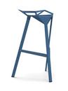 Stool_One, 770 mm Barhöhe, Blau glänzend (5255)