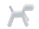 Puppy, Extra large (H 81 x B 61,5 x T 102 cm), Polyethylen (für den Außenbereich geeignet), Weiß matt (1700 C)