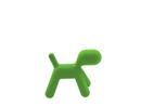 Puppy, Medium (H 45 x B 34 x T 56,5 cm), Polyethylen (für den Außenbereich geeignet), Grün matt (1360 C)