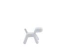 Puppy, Small (H 34,5 x B 26 x T 42,5 cm), Polyethylen (für den Außenbereich geeignet), Weiß matt (1700 C)