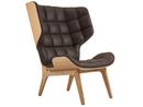 Mammoth Wing Chair, Leder Dunes dark brown