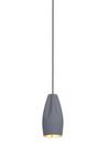 Pleat Box Pendelleuchte, Ø 11,5 cm, Grau-gold