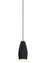 Pleat Box Pendelleuchte, Ø 11,5 cm, Schwarz-gold