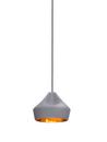 Pleat Box Pendelleuchte, Ø 21 cm, Grau-gold