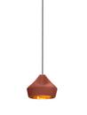 Pleat Box Pendelleuchte, Ø 21 cm, Terracotta-gold