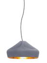 Pleat Box Pendelleuchte, Ø 44 cm, Grau-gold