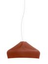 Pleat Box Pendelleuchte, Ø 44 cm, Terracotta-weiß