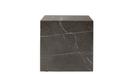Plinth Side Table, H 40 x B 40 x T 40 cm, Braun-grau
