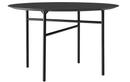 Snaregade Round Table, Ø 120 cm, Linoleum charcoal