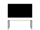 Seiltänzer Tisch, 75 x 190 x 90 cm, Linoleum schwarz, Schwarz