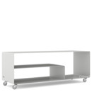 Sideboard R 111N, Einfarbig, Weißaluminium (RAL 9006), Industrierollen