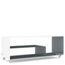 Sideboard R 111N, Zweifarbig, Reinweiß (RAL 9010) - Basaltgrau (RAL 7012), Transparentrollen