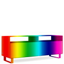 TV Lowboard R 109N, Einfarbig, Wunschfarbe (RAL Perl), Kufen lackiert in Außenfarbe