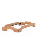 Stapelliege, 90 x 190, Buche lackiert, Ohne Lattenrost