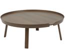 Around Coffee Table, XL (H 36 x Ø 95 cm), Esche dunkelbraun gebeizt
