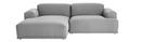 Connect Sofa Lounge, Zweisitzer, Lounge-Modul links, Stoff Remix light grey