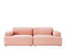 Connect Sofa, Zweisitzer, Stoff Steelcut Trio rose