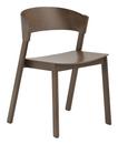 Cover Side Chair, Esche dunkelbraun gebeizt