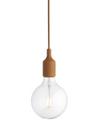 E27 Pendant Lamp, Lehmbraun