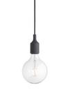 E27 Pendant Lamp, Dunkelgrau