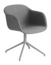 Fiber Armchair Swivel, Stoff Remix 133 - Grau