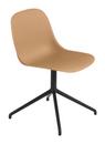 Fiber Side Chair Swivel, Ocker / schwarz