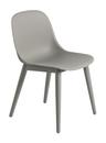 Fiber Side Chair Wood, Grau