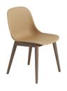 Fiber Side Chair Wood, Ocker / dunkelbraun