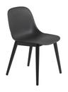 Fiber Side Chair Wood, Schwarz