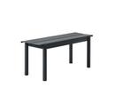 Linear Outdoor Bench , L 110 x B 39 cm, Schwarz