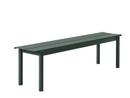 Linear Outdoor Bench , L 170 x B 39 cm, Dark green