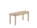 Linear Wood Bench, B 110 x T 34 cm