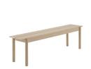 Linear Wood Bench, B 170 x T 34 cm