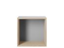 Mini Stacked 2.0, M (33,2 x 33,2 x 26 cm), Eiche/Rückwand Hellgrau