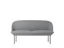 Oslo Sofa, Zweisitzer, Stoff Fiord grey