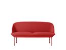 Oslo Sofa, Zweisitzer, Stoff Steelcut red