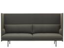 Outline Highback Sofa, Dreisitzer, Stoff Fiord 961 - Greyish-green