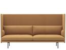 Outline Highback Sofa, Dreisitzer, Stoff Vidar 472 - Mustard