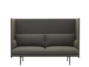 Outline Highback Sofa, Zweisitzer, Stoff Fiord 961 - Greyish-green